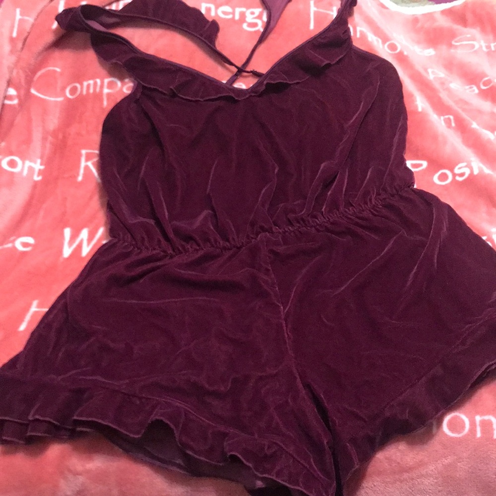 Victoria secrets velvet romper